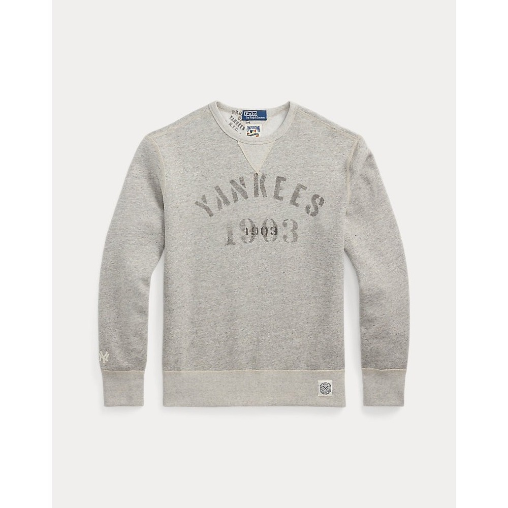 Ralph Lauren X Yankees Polo Sweatshirt Size Large Cooperstown Collection NEW